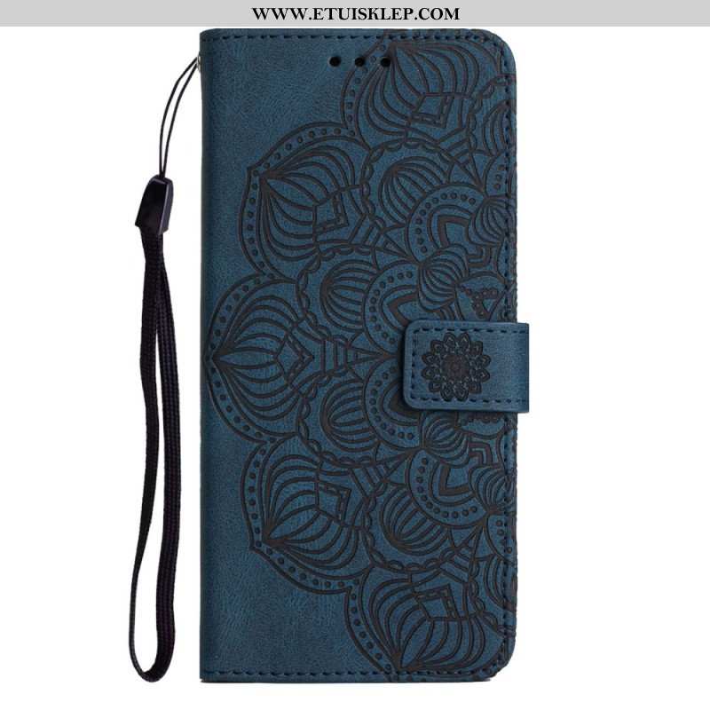 Etui Folio do iPhone 14 z Łańcuch Paskowata Mandala